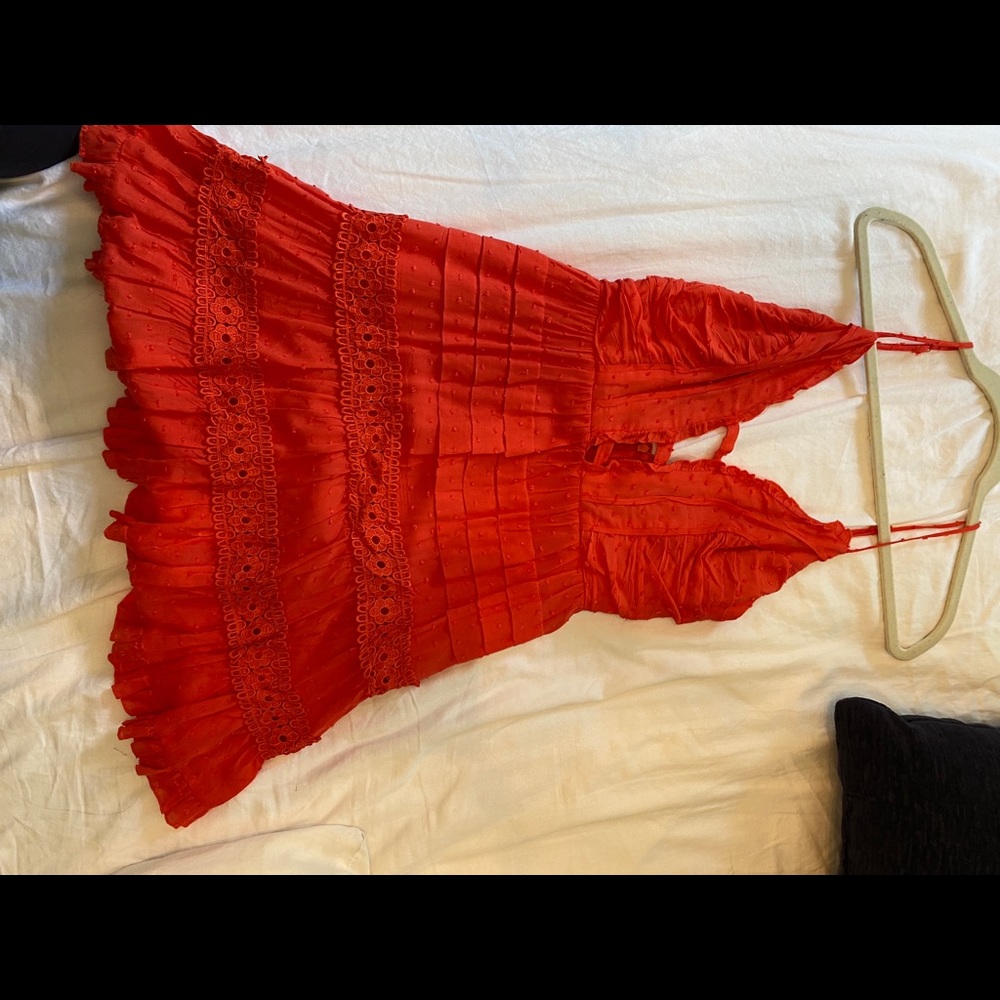 red dress